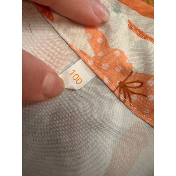 Easter Bunny Outfit Set Button Up Shirt Big Hoppa Tee Kids Size 3-4Y - Picture 4 of 7